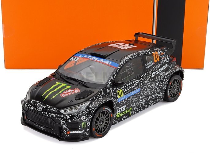 TOYOTA - YARIS GR HYBRID RALLY2 TEAM TOYOTA PRINTSPORT N 20 RALLY MONTECARLO 2025 OLIVER SOLBERG - ELLIOT EDMONDSON