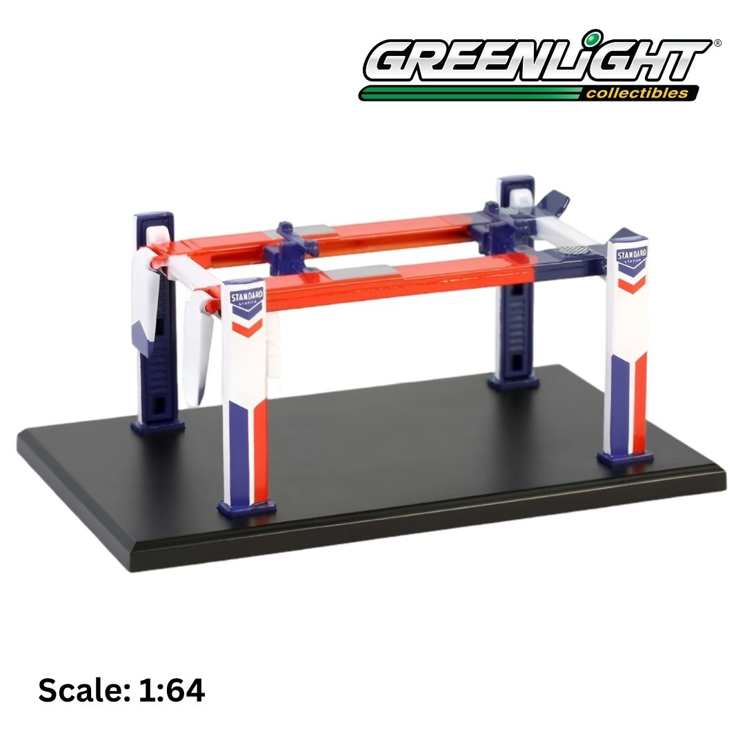 ACCESSORIES - STANDARD OIL GARAGE SET OFFICINA - PONTE SOLLEVATORE AUTO - FOUR POST LIFT - 2010