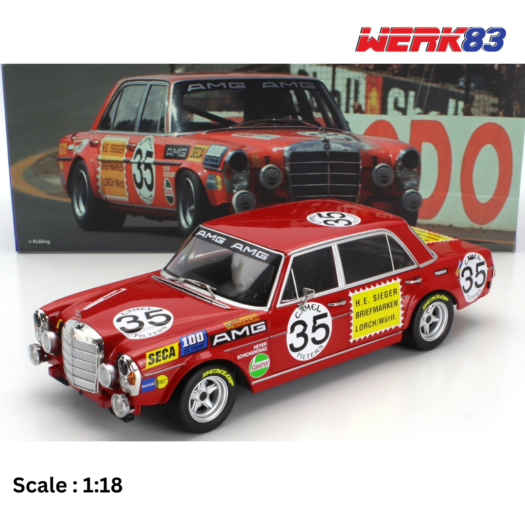 MERCEDES BENZ 300 SEL 6.8 TEAM MERCEDES AMG N 35 2nd 24h SPA FRANCORCHAMPS 1971
