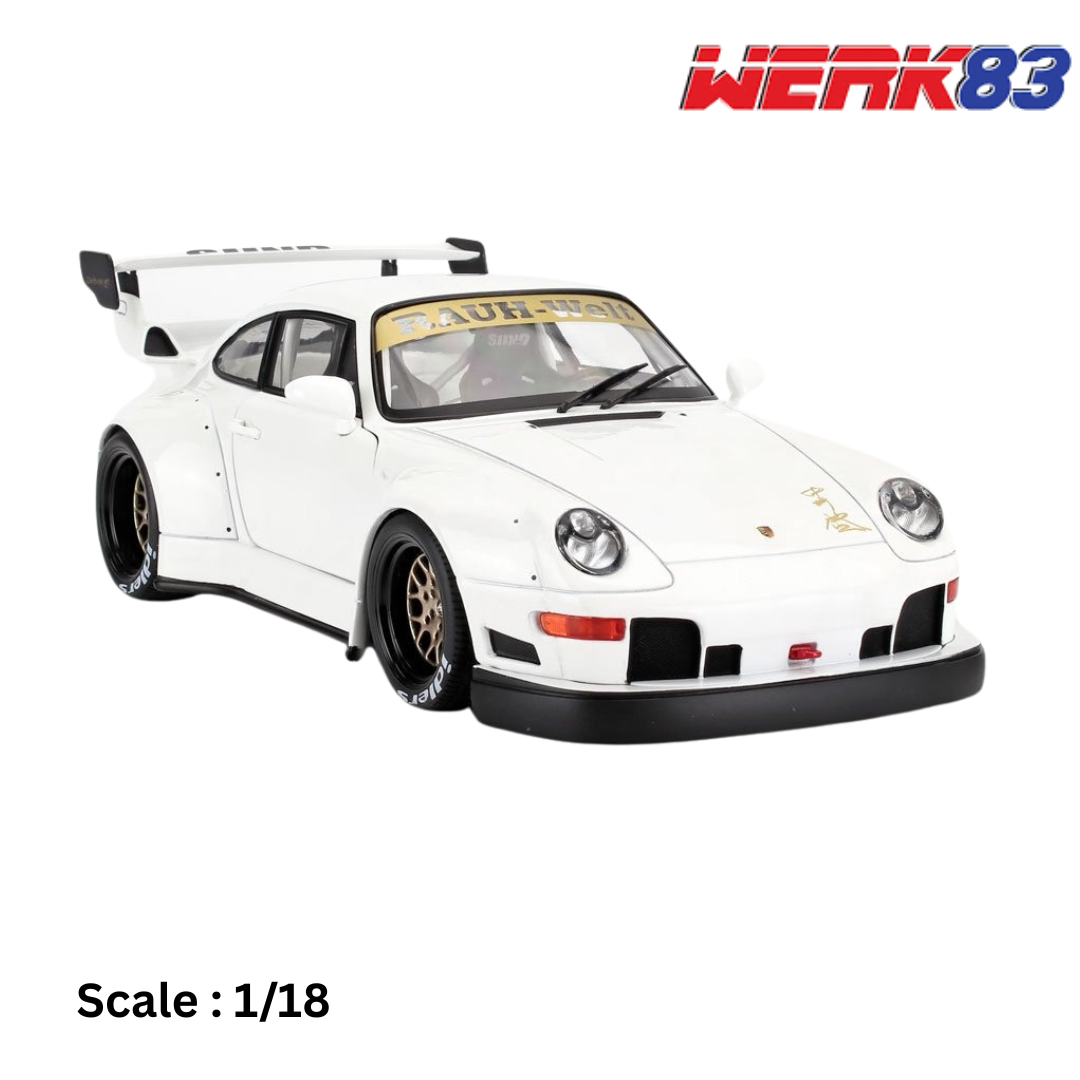 1/18 ポルシェ 911 (993) RWB Rauh-Welt ホワイト PORSCHE - 911 993 RWB RAUH-WELT FURUSATO SIDNEY HOFFMANN COUPE