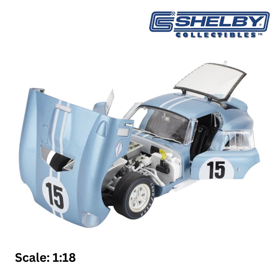 AC SHELBY COBRA DAYTONA COUPE 4.7L V8 TEAM SHELBY AMERICAN INC. N 15 12h REIMS - 1964