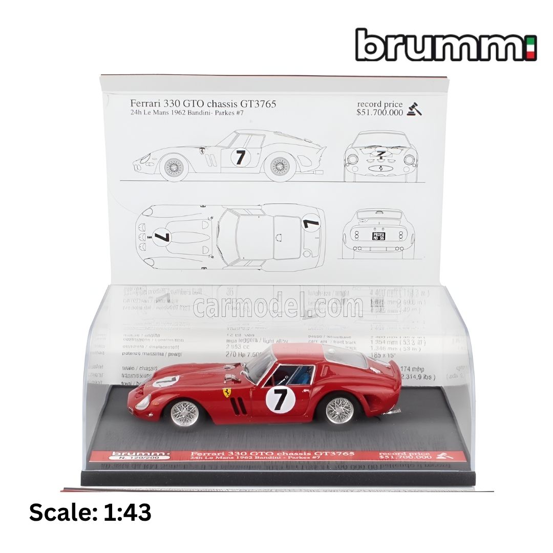 FERRARI 250 GTO COUPE TEAM SPA FERRARI LORENZO BANDINI - 1962