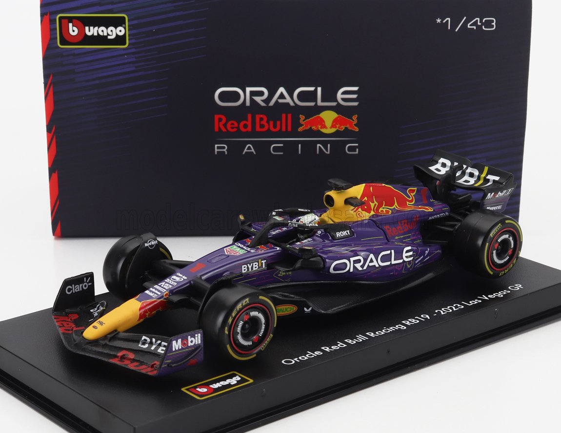 RED BULL - F1 RB19 TEAM ORACLE RED BULL RACING N 11 3rd LAS VEGAS USA GP 2023 SERGIO PEREZ - WITH PILOT AND SHOWCASE