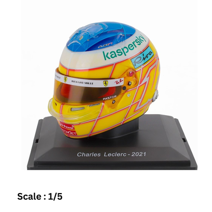 HELMET - F1 CASCO HELMET CHARLES LECLERC TEAM SCUDERIA FERRARI MISSION WINNOW SF21 FRENCH GP 2021