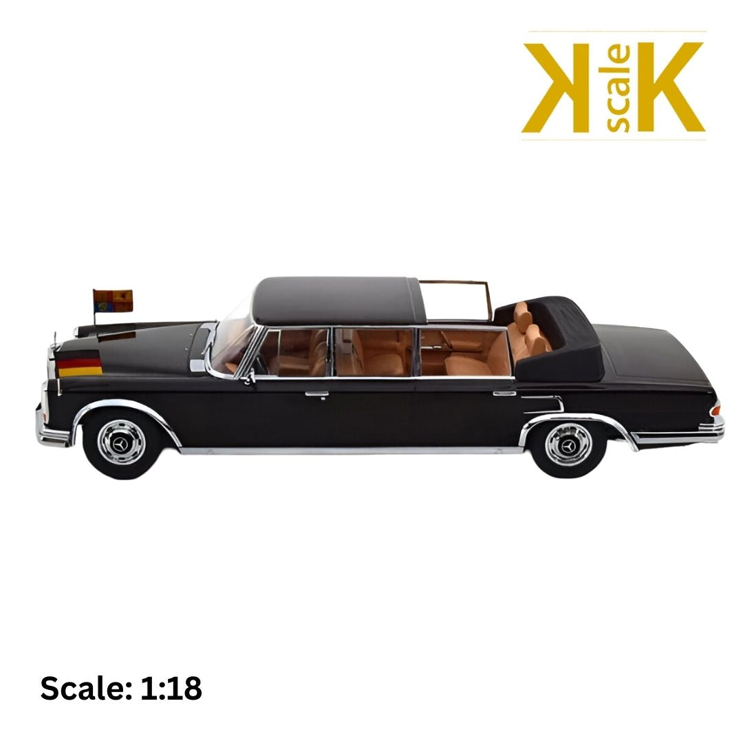 MERCEDES BENZ S-CLASS 600 PULLMAN (W100) LANDAULET SEMICONVERTIBLE QUEEN ELIZABETH II - KURT GEORG KIESINGER - 1965