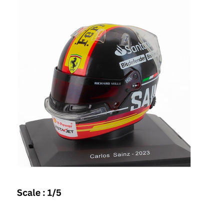 HELMET - F1 CASCO HELMET CARLOS SAINZ TEAM SCUDERIA FERRARI SF-23 3rd MONZA ITALY GP 2023
