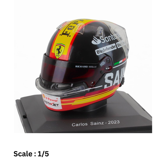 HELMET - F1 CASCO HELMET CARLOS SAINZ TEAM SCUDERIA FERRARI SF-23 3rd MONZA ITALY GP 2023