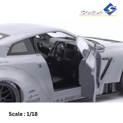 NISSAN - GT-R (R35) TYPE 2 LIBERTY WALK LB WORKS COUPE WITH AMERICAN DIORAMA FIGURE 2018