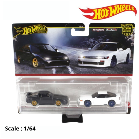 NISSAN - SET 2X 180SX TYPE X COUPE + SILEIGHT (SILVIA S13) COUPE 1989