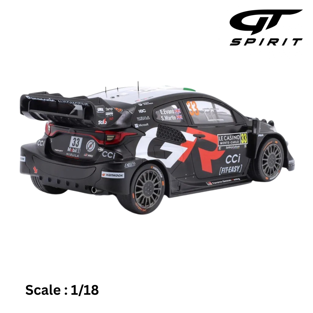 TOYOTA - YARIS GR HYBRID RALLY1 TEAM TOYOTA GAZOO RACING WRT N 33 2nd RALLY MONTECARLO 2025 ELFYN EVANS - SCOTT MARTIN
