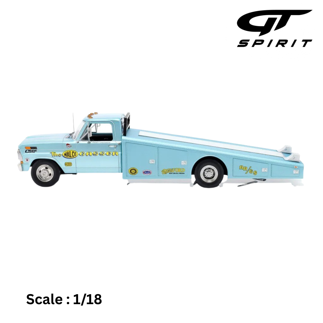 FORD USA - F-350 TRUCK RAMP CAR TRANSPORTER MALCO GASSER 1970
