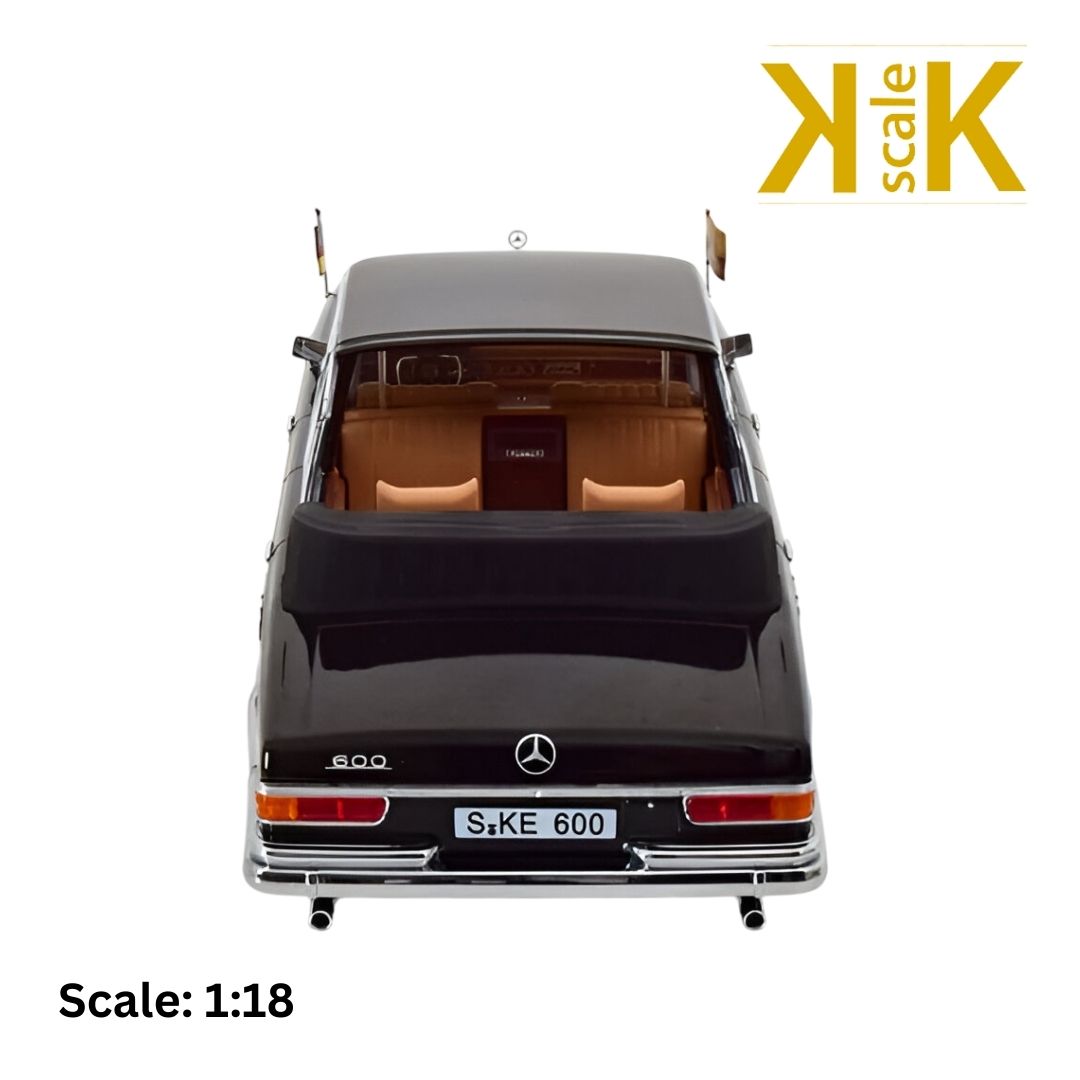 MERCEDES BENZ S-CLASS 600 PULLMAN (W100) LANDAULET SEMICONVERTIBLE QUEEN ELIZABETH II - KURT GEORG KIESINGER - 1965