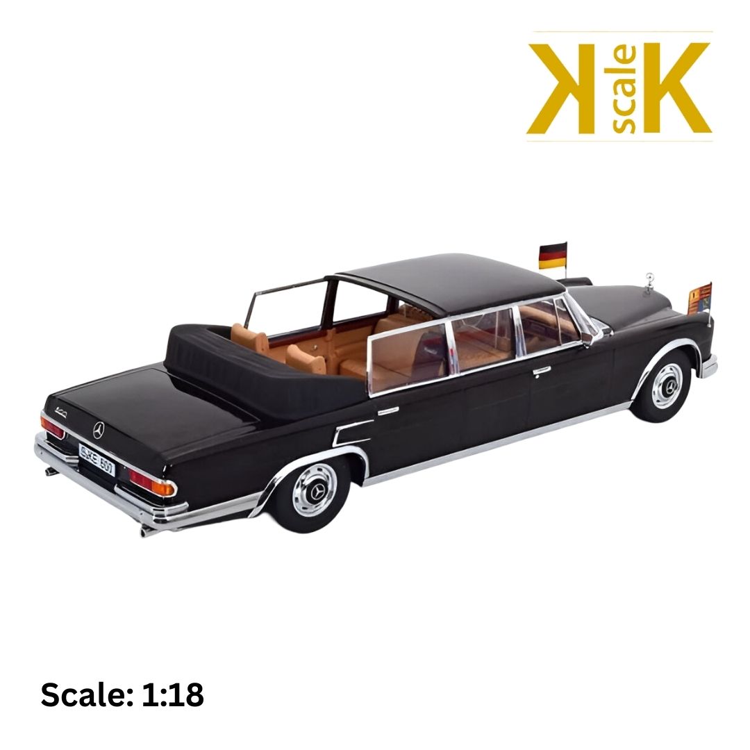 MERCEDES BENZ S-CLASS 600 PULLMAN (W100) LANDAULET SEMICONVERTIBLE QUEEN ELIZABETH II - KURT GEORG KIESINGER - 1965