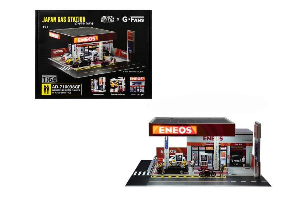 Eneos Japan Gas Station Diorama Set