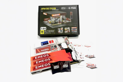 Eneos Japan Gas Station Diorama Set