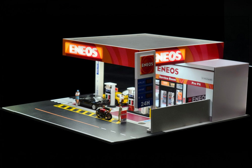 Eneos Japan Gas Station Diorama Set