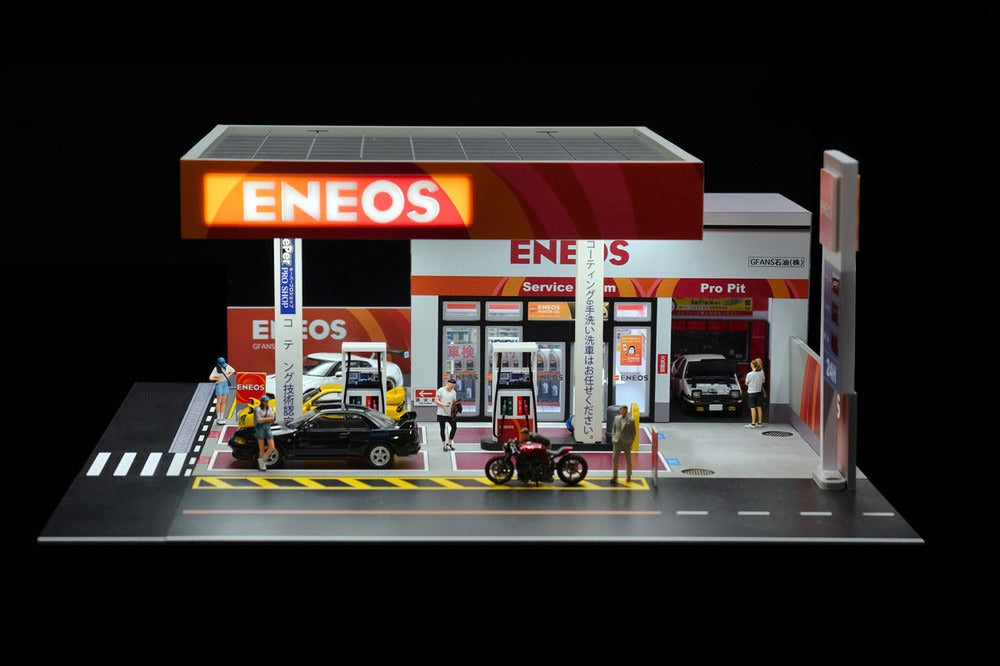 Eneos Japan Gas Station Diorama Set