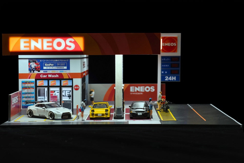 Eneos Japan Gas Station Diorama Set