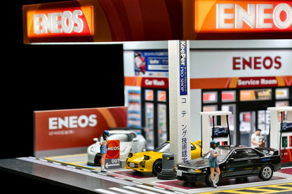 Eneos Japan Gas Station Diorama Set