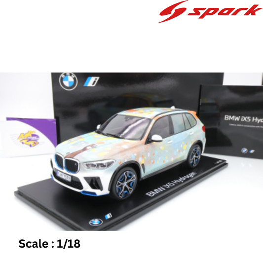 BMW - iX5 HYDROGEN (G05) 2025 - ART CAR BY ALVARO BARRINGTON - CON VETRINA - WITH SHOWCASE