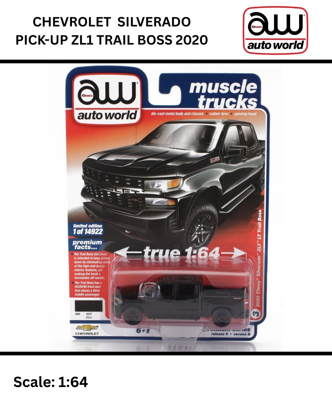 CHEVROLET SILVERADO Z71 PICK-UP TRAIL BOSS - 2020
